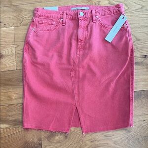 NWT Hudson Reconstructed Knee Length Skirt. Size 29